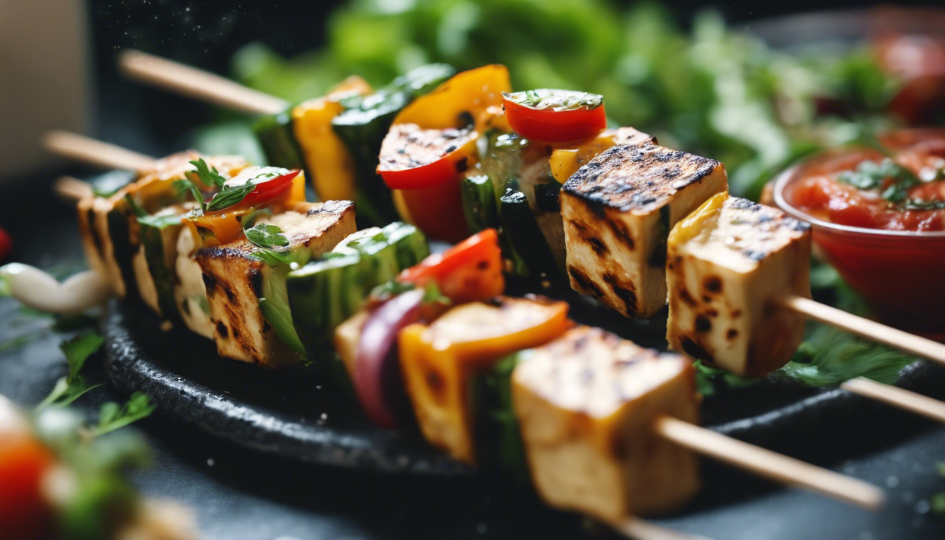 Vegan Tofu and Vegetable Kebabs