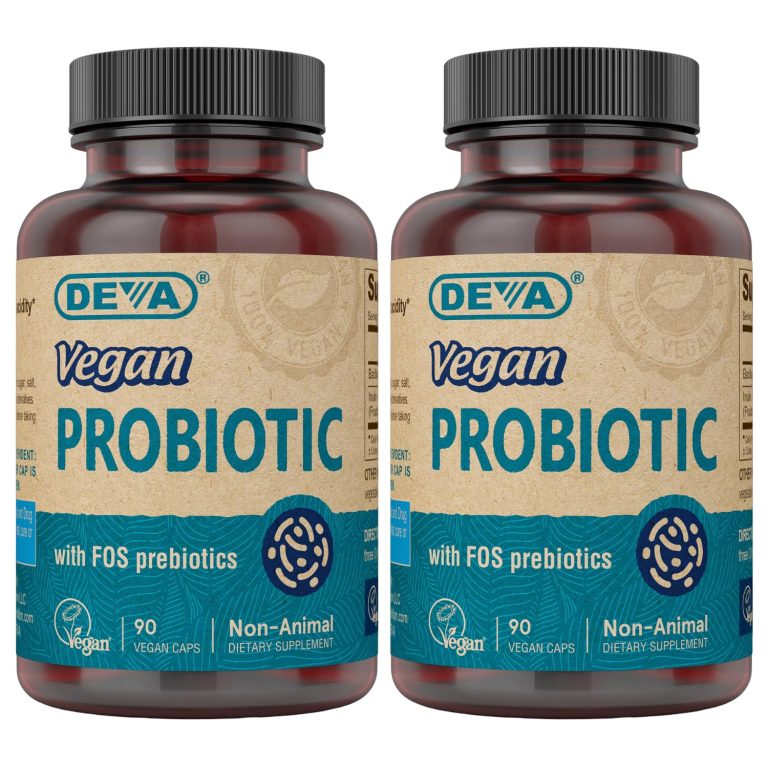 DEVA Vegan Probiotic with FOS Prebiotics Supplement