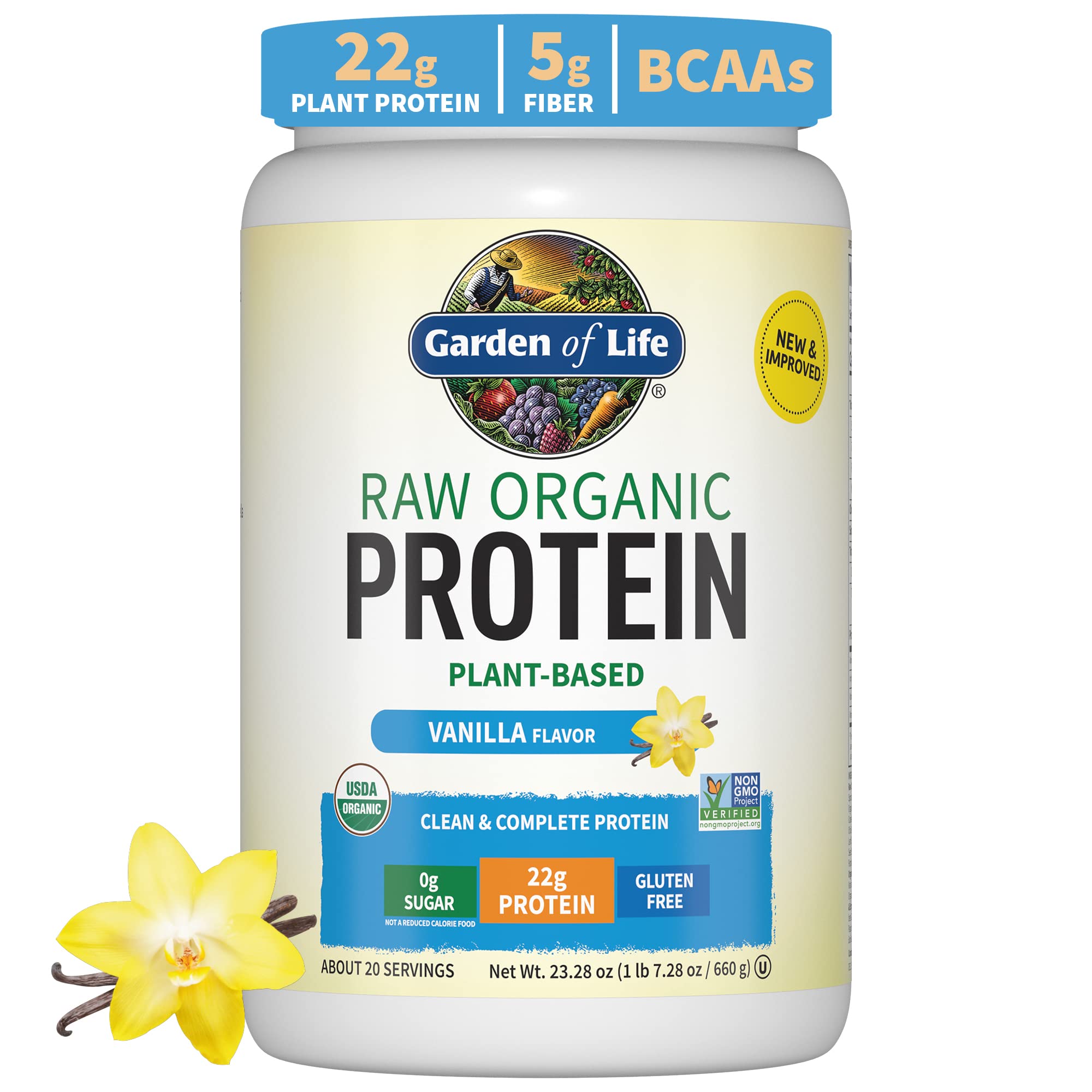 "Garden of Life Raw Organic Protein Vanilla"