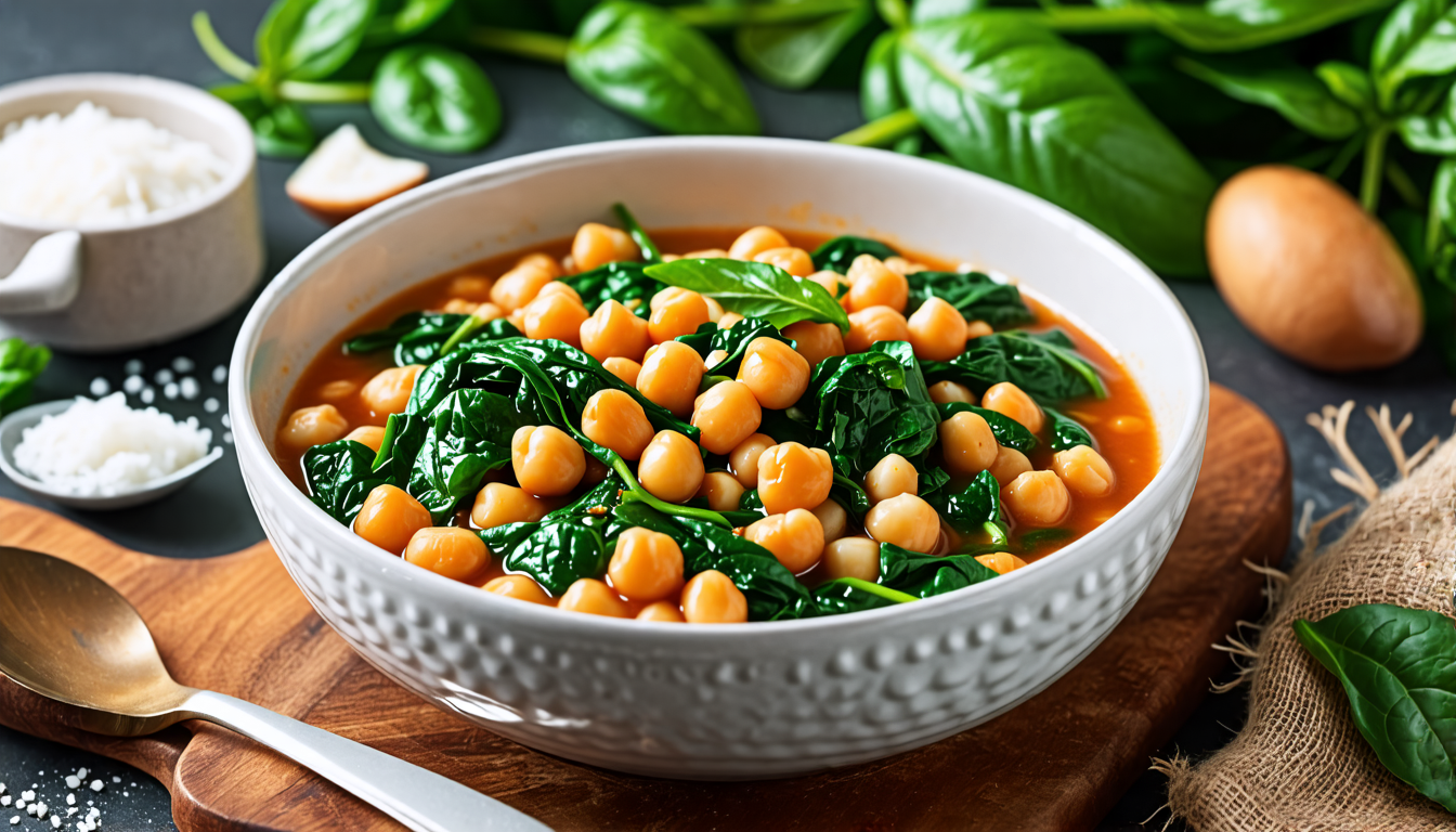 Chickpea and Spinach Stew