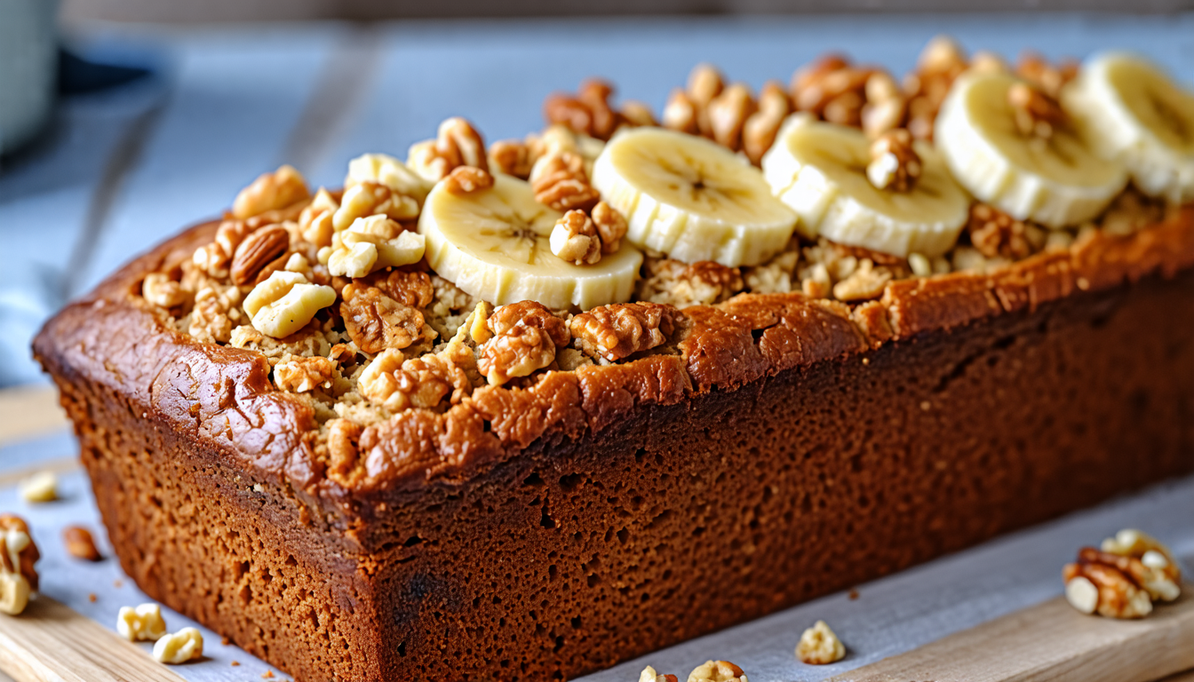 Vegan Banana Walnut Loaf