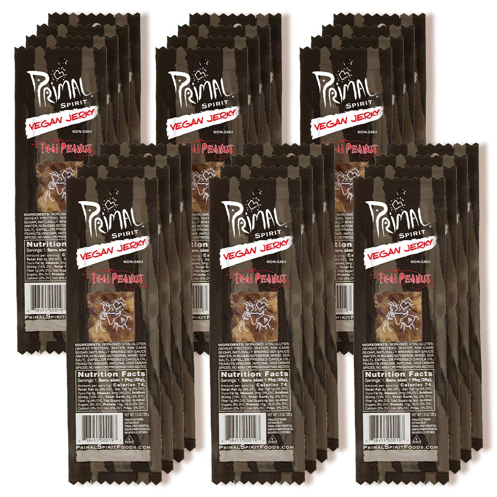 Primal Spirit Vegan Jerky Classic Flavor Teriyaki